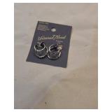 High and Low Tubular Hoop Earrings - Universal Threadâ¢ Silver