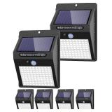 6 Pack Solar Lights Outdoor, 3 Modes/100LED Solar Security Lights Wireless IP65 Waterproof Solar Motion Lights Outdoor Solar Wall Lights Outdoor Lights for Front Door, Backyard, Garage, Deckâ¦ Ret