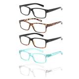 NORPERWIS Reading Glasses 5 Pairs Quality Readers Spring Hinge Glasses for Reading for Men and Women (5 Pack Mix Color -3, 4.50) Retail $15.92