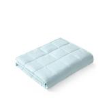 YnM Weighted Blanket,Heavy 100% Oeko-Tex Certified Cotton Material with Premium Glass Beads (Light Blue, 48