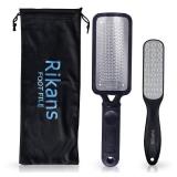 Rikans Colossal Foot File, Professional Foot Rasp Callus Remover, Foot Care Pedicure Tool to Remove Hard Skin,Can Be Used on Wet or Dry Skin, High Grade Stainless Steel File (Foot File Set) Retail $19