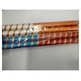 Craftsman SATVIK 2 Pair (4 Pcs) Dandiya Dandia Sticks Large Beautiful Wooden Multi Color Dandiya Sticks Couples Special Navaratri Garbha Dance Nights Indian Festival Housewarming Return Gifts Items