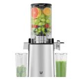 Masticating Juicer Machines, 350W Slow Cold Press Juicer with 5.3" Feeding Chute, High Juice Yield Juicer for Fruits and Vegetables, Easy to Clean - Retail: $127.37