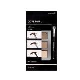 COVERGIRL - Easy Breezy Brow Powder Kit, three shades brow definer, professional double-ended angled brush, effortless, 100% Cruelty-Free