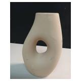 Ceramic Organic Modern Ring Vase - Threshold Hand Wash, Tabletop Decor, Watertight Novelty Vase