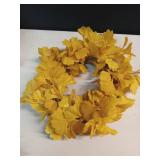 12" Ginko Artificial Wreath Gold - Room Essentials