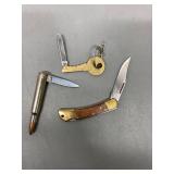 Nice Collection of Pocket/Pen Knives - Bullet, Key, Wood