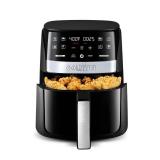 Gourmia 3qt Digital Window Air Fryer with 8 Presets & Guided Cooking: 1500W, Dishwasher-Safe Parts