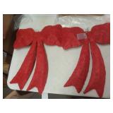 LARGE LIGHT UP CHRISTMAS BOW RED