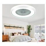 24" Low Profile Ceiling Fan with 3-Dimmable Light,