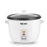 Aroma Housewares Aroma 6-cup (cooked) 1.5 Qt. One Touch Rice Cooker, White (ARC-363NG), 6 cup cooked/ 3 cup uncook/ 1.5 Qt.