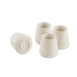 Shepherd Hardware 9121 1-Inch Inside Diameter Rubber Leg Tips White - 89121(Pack of 4)