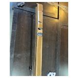 shower rod 109 cm-183cm gold 1" diameter