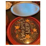 Lot of Four (4) Miscellaneous Party Platters