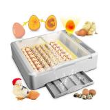 36-60 Egg Incubator with Automatic Egg Turning and Humidity Control, 360° View Chicken Egg Incubator with Digital Display, Adjustable Egg Incubators for Hatching Eggs Include Chicken Duck Quail Eggs