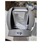 Gray + White Matte Large Capacity APP Control Smart Automatic Cat Toilet with Safety Protection & Odor Removal