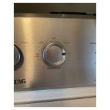 Maytag Commercial Technology washer 44 x 27 x 26 in and dryer 43 x 29 x 26 in