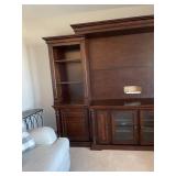 Five piece entertainment system wall unit 81 x 115 x 20 in