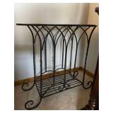 Metal end table 27 x 29 x 10 in