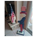 Fourth of July flag stand decor. 40x 11inches