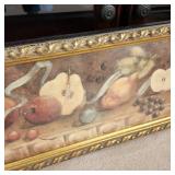 Framed apples print 16 x 39