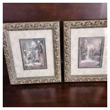 Framed prints The French Quarter and Brulatour Court 16.5 x 14.5 each