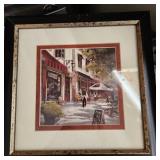 2 framed Art In Motion prints signed by Brent Heighton 13 x 13