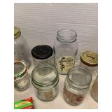 More glass jars and lids