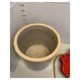 Crock and hanging bird feeder/bath