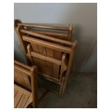 3 (maybe vintage) childrens wooden folding chairs