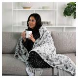 Brookstone Heated Cozy Throw Floral