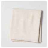 Queen Linen Blend Flat Sheet Natural - Casaluna: Woven Lyocell Blend, 96 Thread Count, OEKO-TEX Certified