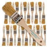 Pro Grade - Chip Paint Brushes - 24 Ea 1 Inch Chip Paint Brush Light Brown