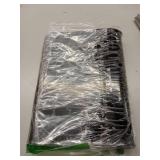 Tebery Black Mat 18" x 12" - 45.7 x 30.5cm Rubber Bar Service Spill Mat (2 pack)