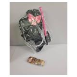 19.7 inch Pinata-  side profile of woman black and pink colored