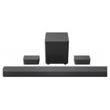 VIZIO - 5.1-Channel M-Series Premium Sound Bar with Wireless Subwoofer, Dolby Atmos and DTS:X - Dark Charcoal - Retail: $372.93