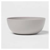 37oz Plastic Cereal Bowl Polypro Jet Gray - Room Essentials - Set of 24