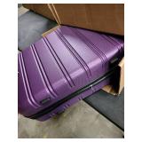 Rockland Melbourne Hardside Expandable Spinner Wheel Luggage, Purple, Checked Large 28" - Retail: $85.36