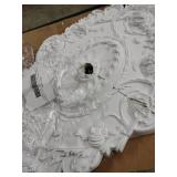 Ekena Millwork CM30SG Strasbourg Ceiling Medallion, 30 1/2"W x 20"H x 1 1/2"P, Factory Primed