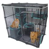 Kitty City Outdoor Catio Furniture and Play Kits for Cats, Outdoor Mega Kit - Retail: $83.65