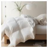 Down Feather Bedding Down Comforter White 104x96in