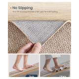 SONGMICS HOME Runner Rug 2.5x10 ft, Washable Area Rug for Living Room, Non-Slip Carpet, Faux Jute Rug, Home Decor, for Bedroom, Kitchen, Entryway, Dining Room, Camel Brown UTAR095K01