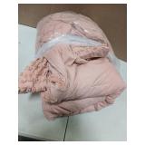 7 Piece King Comforter Set (Pink)