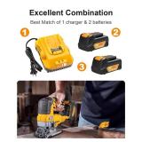 TeenPower Upgraded 20V 6.0Ah Battery Replacement for Dewalt 20v Battery 2Pack with DCB112 Charger Combo - Retail: $79.64