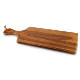 AIDEA Acacia Wood Cutting Board with Handle, Wooden Cheese Board Charcuterie Boards for Bread, Meat, Fruits, Cheese and Serving, Food Serving Tray for Kitchen, 17 x 6 inch