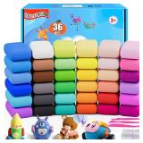 ifergoo Air Dry Clay, 36 Colors Magic Foam DIY Molding Clay for Slime add ins & Slime Supplies, Easy to use, Great Gift for Kids