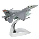 NUOTIE 1/100 F-16C Fighting Falcon Fighter Model Metal DieCast Aircraft Jet Kit Fighter Plane Model Military Airplane for Collection and Gift