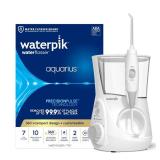 Waterpik Aquarius Water Flosser Professional For Teeth, Gums, Braces, Dental Care, Electric Power With 10 Settings, 7 Tips For Multiple Users And Needs, ADA Accepted, White WP-660, Packaging May Vary 