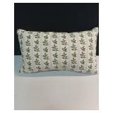 Holly Striped Lumbar Throw Pillow Cream/Green - Threshold designed with Studio Mcgee