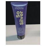 Matrix So Silver Toning Purple Hair Mask | Deep Conditioning | Repairs Damaged Blonde & Silver Hair | Neutralizes Yellow Tones | For Color Treated or Bleached Hair | Packaging May Vary | Vegan